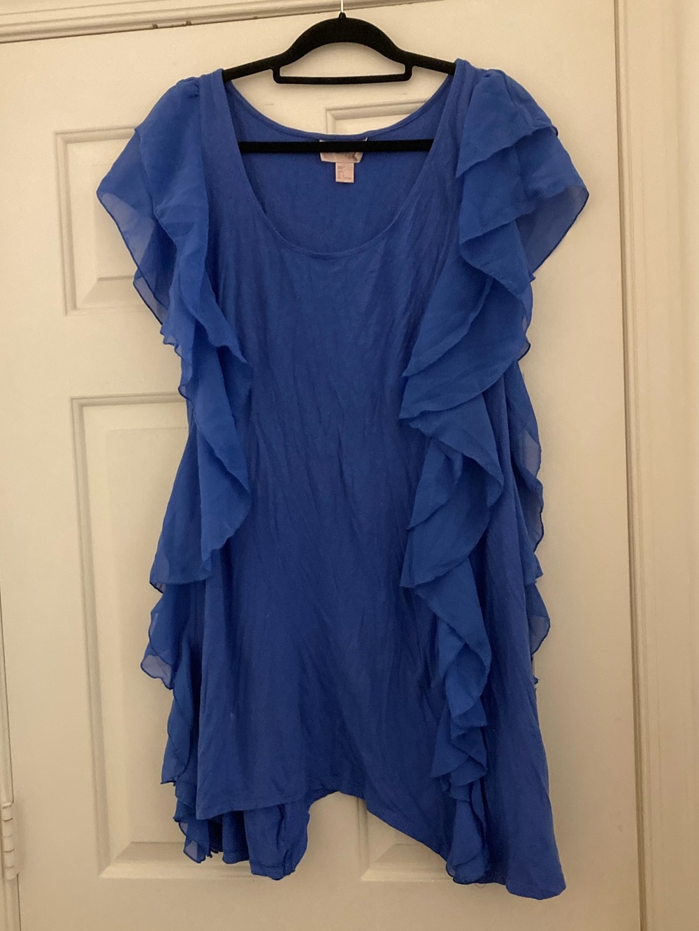 H&M “The Garden Collection” Blue Ruffle Dress